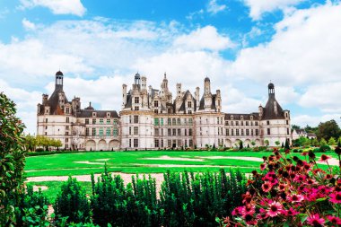 Chambord Kalesi Chateau de Chambord Loire Valley, Fransa. Unesco Dünya Mirası Fransa.
