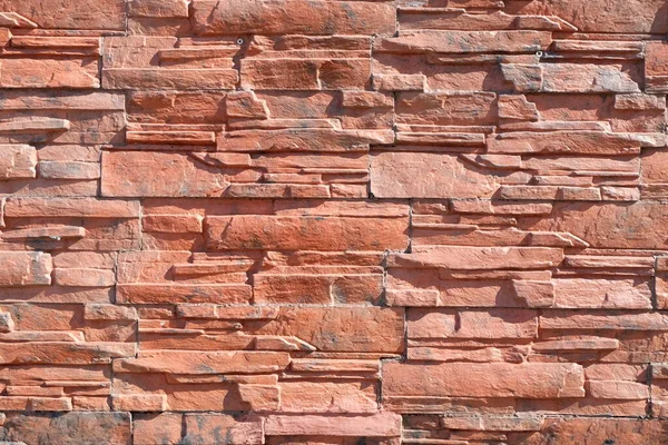 Red Brick Masonry Close Texture Background — Stock Photo, Image