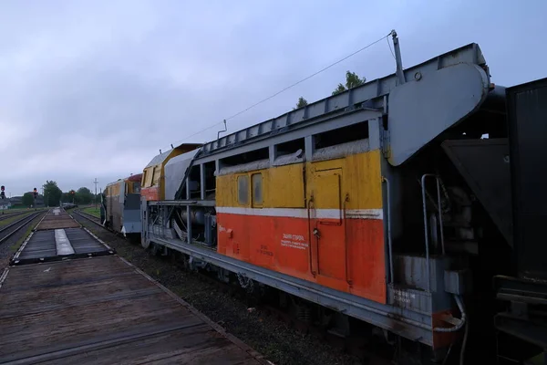 Velho Equipamento Remoção Neve Ferroviária — Fotografia de Stock