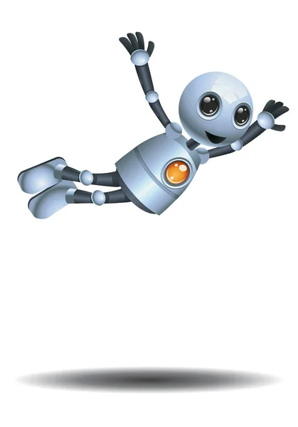 배경에 다이빙 점프를 로봇의 — 스톡 사진
