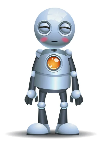 Illustration Liten Robot Känslor Var Isolerade Vit Bakgrund — Stockfoto