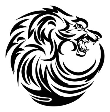 illüstrasyon izole beyaz arka plan üzerinde dövme havlayan köpek