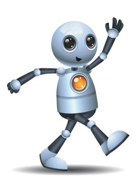 küçük robot odadan ayrılıyor