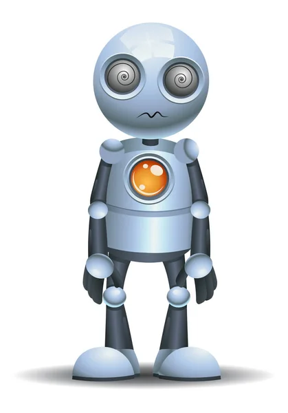 Little robot being hypnotize — Stock Photo, Image