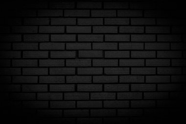 Tuğla dokusu için soyut siyah tuğla duvar dokusu. Klasik zemin duvar kağıtları.