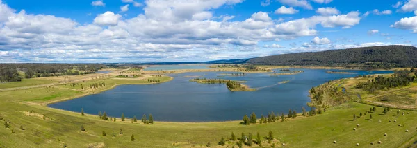 Flygfoto Stor Sötvattenreservoar New South Wales Australien — Stockfoto