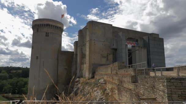 Falaise Франція July 2020 Замок Фалайс Імпресивне Дитинство Короля Вільгельма — стокове відео