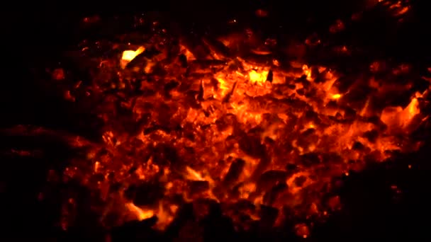 brûler des charbons dans un feu de joie le fond de la nuit