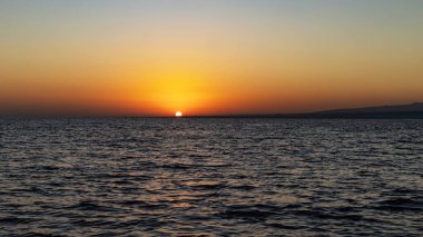 Bali adasında güzel bir gün batımı