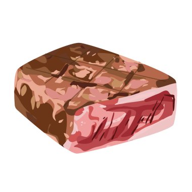 Organik kaliteli ızgara lekeler gerçekçi tarzda. Et.