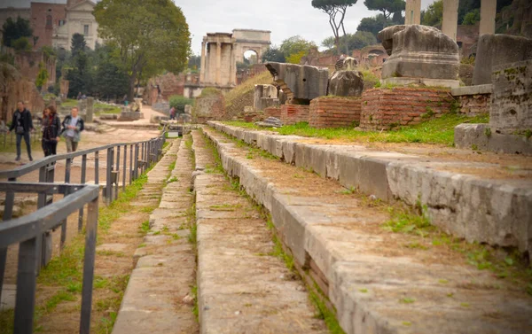 Улицы Рима Италии Панорама Города — стоковое фото