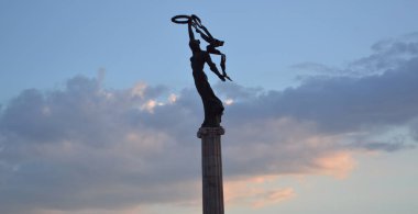 Güzel doğa. Ufuk manzaralı. Bitki ve deniz