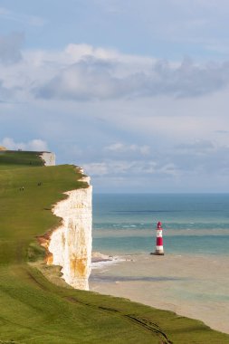 eastbourne yakınındaki beachy head, tebeşir cliff. East sussex. İngiltere
