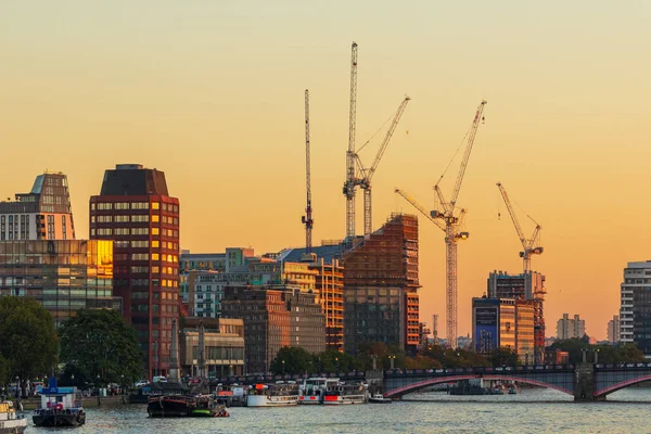 Londen Morgens Vroeg Bij Zonsopgang Zonsopgang Skyline — Stockfoto