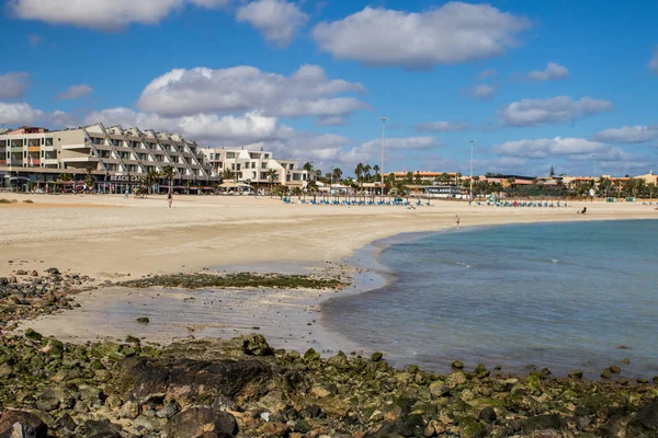Fuerteventura Spanje Januari 2019 Mensen Vakantie Caleta Fuste Fuerteventura Spanje — Stockfoto