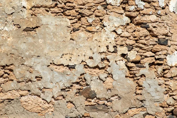 Oude Stenen Muur Achtergrond Textuur Gevonden Fuerteventura Spanje — Stockfoto