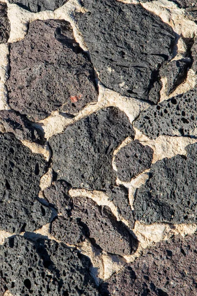 Close Van Een Stone Wall Achtergrond Textuur — Stockfoto