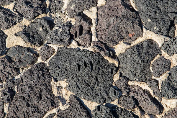 Nahaufnahme Einer Steinmauer Hintergrundstruktur — Stockfoto