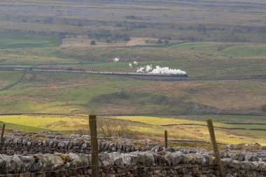Steam trains in the yorkshire dales clipart