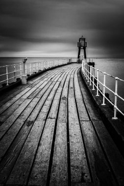 Whitby İskelesi, Whitby, Kuzey Yorkshire, İngiltere.