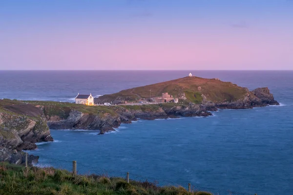 Alba Sul Towan Headland Newquay Cornovaglia Inghilterra Regno Unito — Foto Stock