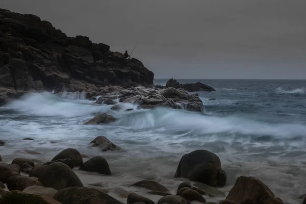 Beach Porth Nanven Cove Lands End Cornwall — Stock fotografie