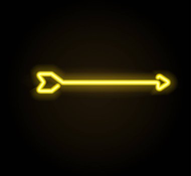 Neon parlayan ok işaretçi