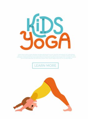 Çocuklar yoga flayer