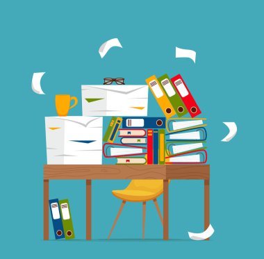 Ofis İşyeri iç karikatür tasarım.