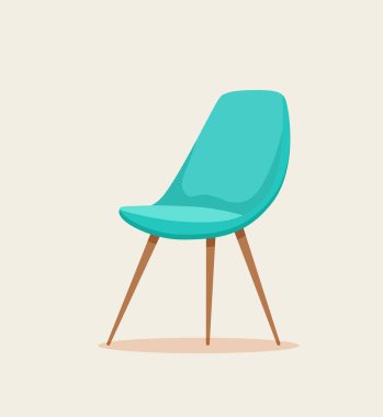 Ofis sandalye karikatür vektör çizim.