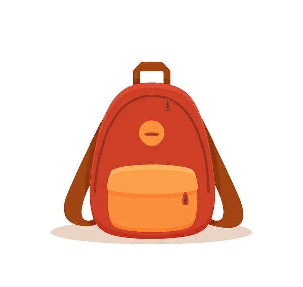 Straße rucksack bunte cartoon vektor illustration — Stockvektor