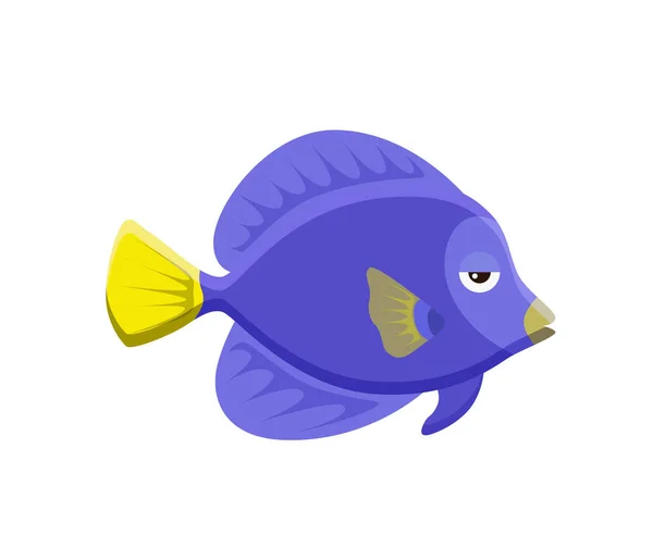 Lindo conjunto de iconos de ilustración de vectores de peces. Peces tropicales, peces de mar, peces de acuario — Archivo Imágenes Vectoriales