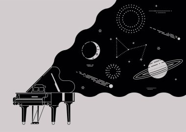 Müzik severler tasarım temalı
