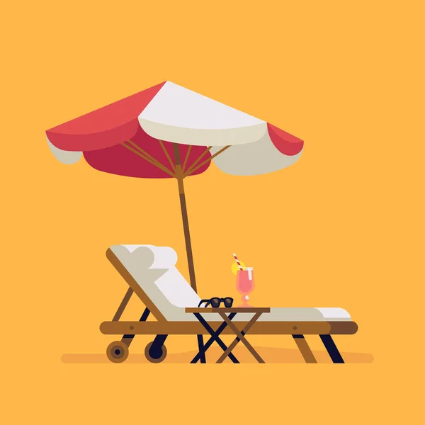 Summer beach design element — Stock Vector
