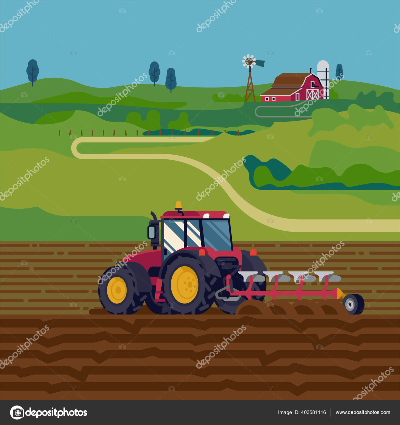 Vetores de Ilustração Do Vetor Do Trator Vermelho Da Agricultura Agrícola  Desenho De Trator Plano De Desenho Animado Trator Agrícola Moderno e mais  imagens de Agricultura - iStock