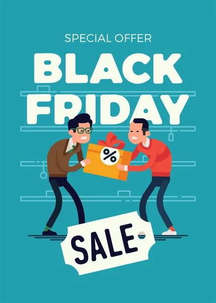 Vetor Legal Oferta Especial Black Friday Sale Banner Cartaz Modelo — Vetor de Stock