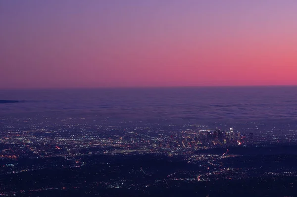 Wilson Den Alınan Los Angeles Kaliforniya Şehir Merkezini Gösteren Görüntü — Stok fotoğraf