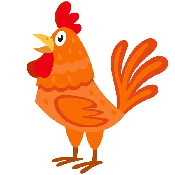 Cock side view. — Stock Vector