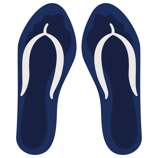 Чоловічі Жбурляння Ізольовані Білому Тлі Літнє Взуття Мультяшному Стилі — стоковий вектор