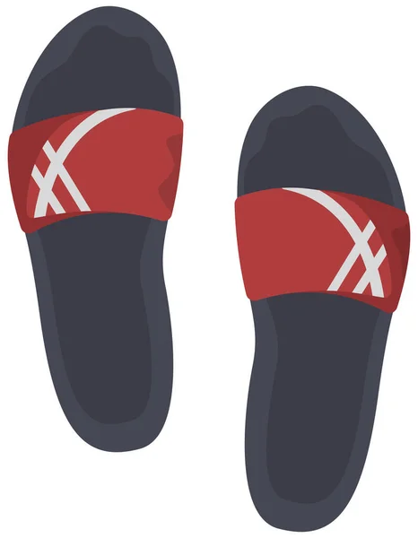 Sandales Pour Hommes Isolées Sur Fond Blanc Chaussures Été Style — Image vectorielle