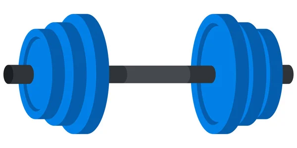 Dumbbell Aislado Sobre Fondo Blanco Equipamiento Deportivo Estilo Dibujos Animados — Archivo Imágenes Vectoriales