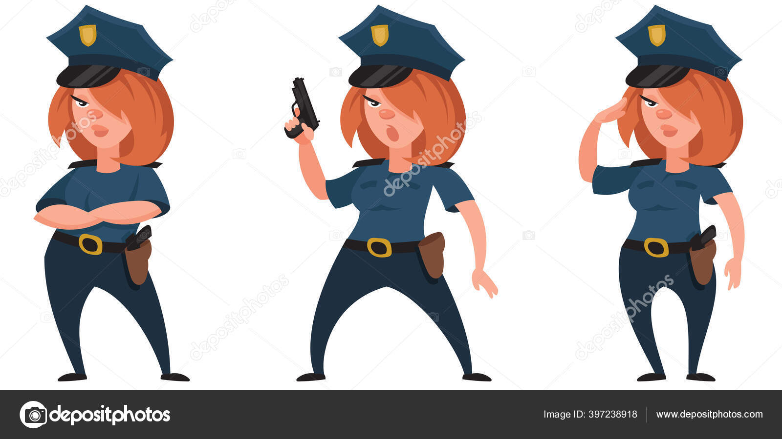 Police Girl Cartoonストックベクター ロイヤリティフリーpolice Girl Cartoonイラスト ページ 8 Depositphotos