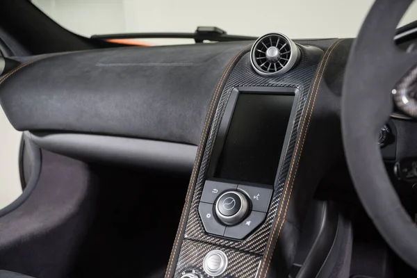 Infotainment System Sports Car Interior — Stock Photo, Image