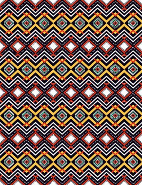 Geometrik şablon arkaplanı olan moda tasarımı..