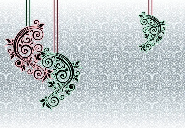 Convite Design Florar Modelo Grunge Texture Cover — Fotografia de Stock