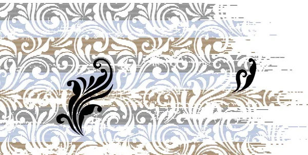 Blume Zierrand Für Bänder Stoff Verpackung Tapete Klebeband Dekoratives Gestaltungselement — Stockfoto