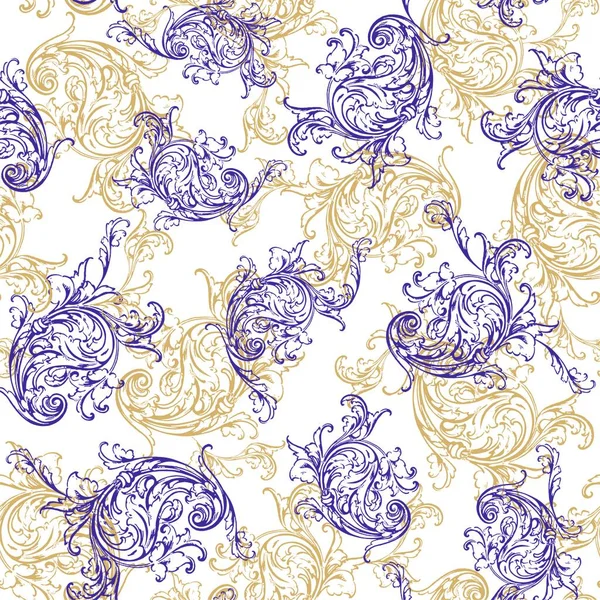 Paisley Floral Oriental Ethnique Arrière Plan Motif — Photo