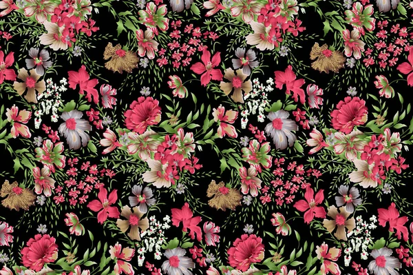 Nahtlose Florale Muster Hintergrundbild Stockbild