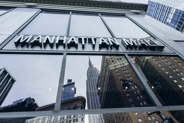 Strade New York Centro Manhattan Empire State Building New York — Foto Stock