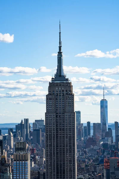 Skyline New York Panorama New York Vista Sullo Skyline Manhattan — Foto Stock